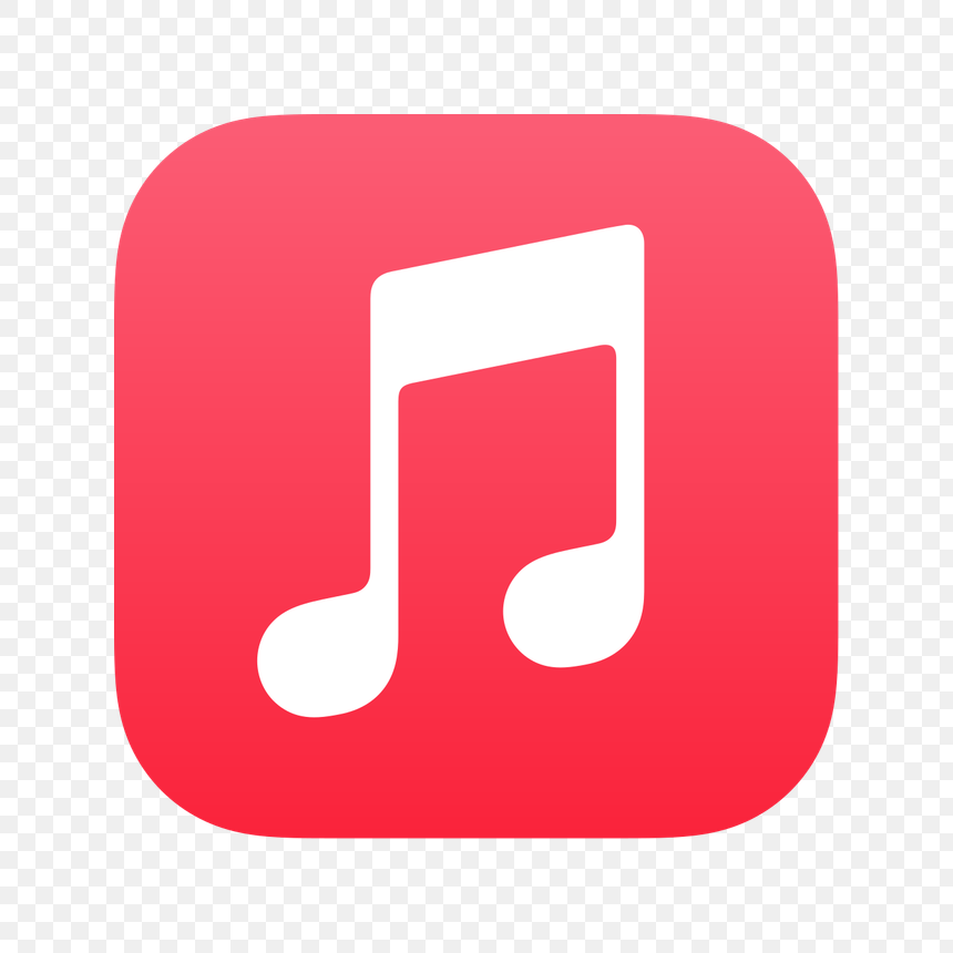 Apple Music logo transparent PNG