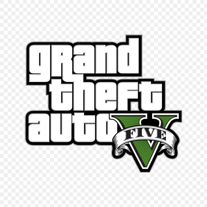 Grand Theft Auto V logo transparent PNG