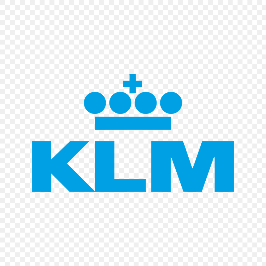 KLM logo transparent PNG