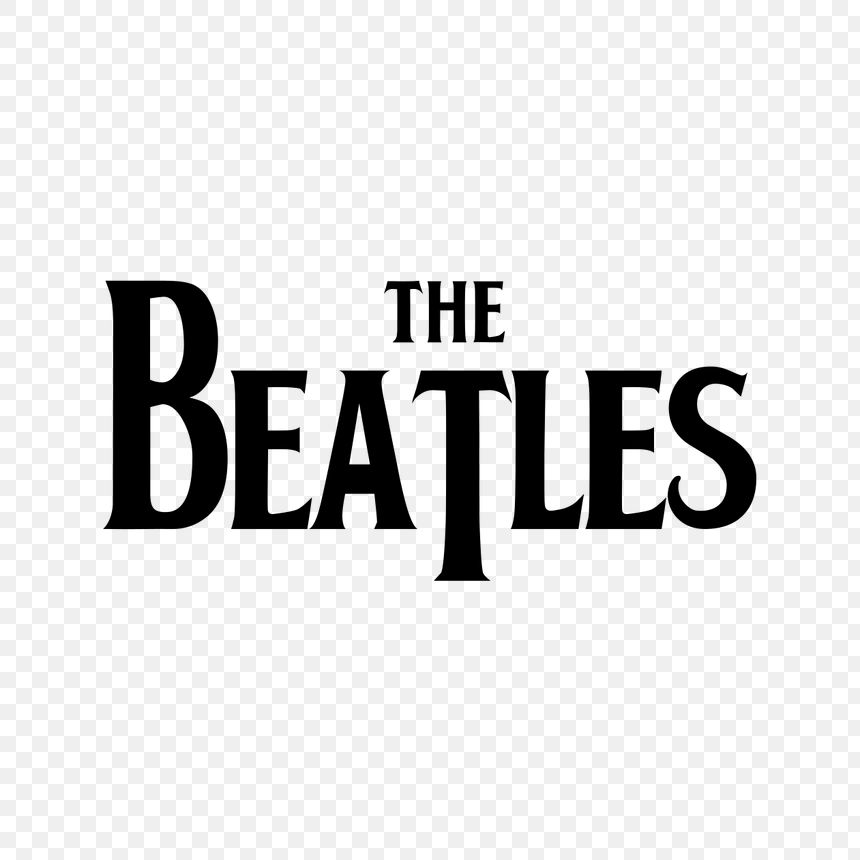 The Beatles logo transparent PNG