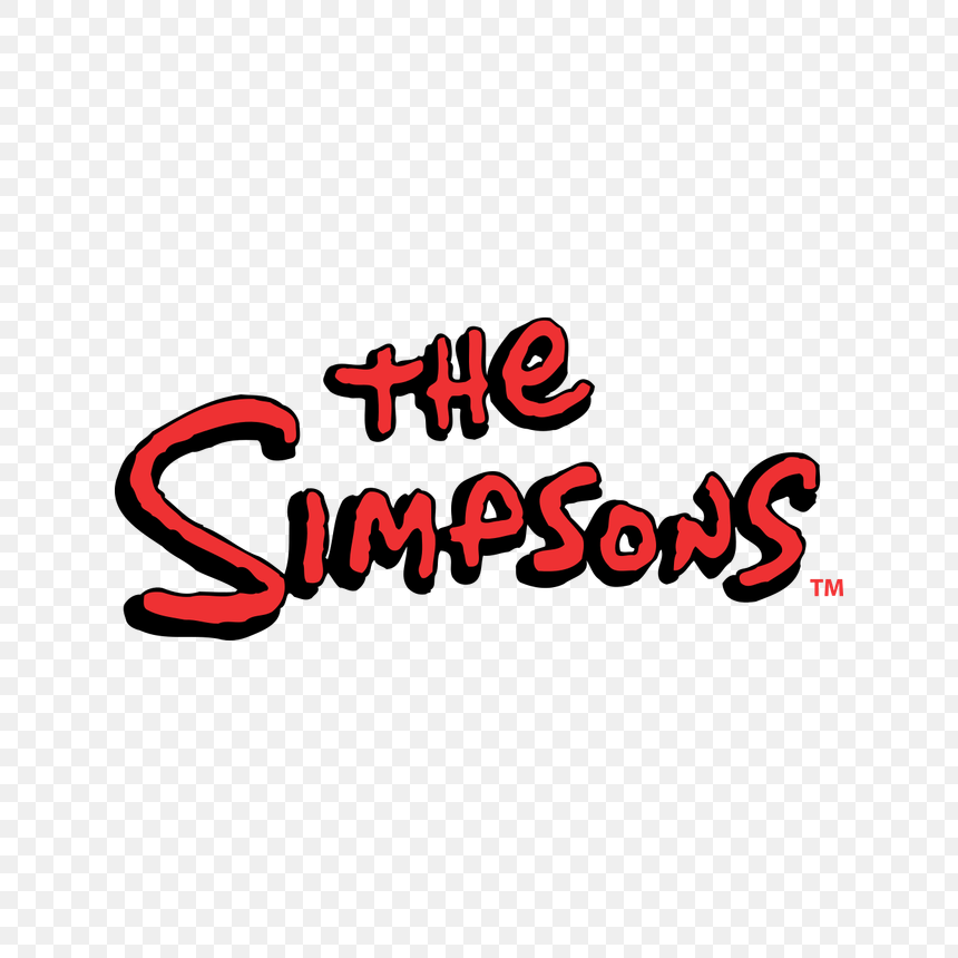 The Simpsons logo transparent PNG
